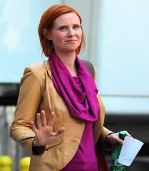 Cynthia Nixon was diagnosed with breast cancer in 2006. She later became an ambassador for Susan G. Komen for the Cure.